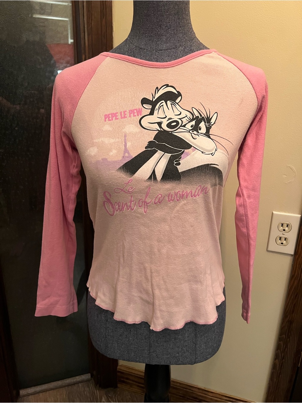 Looney Tunes Pepe Le Pew "Le Scent of a Woman" baby tee